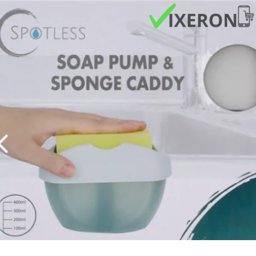 Dispensador de jabón y porta esponjas