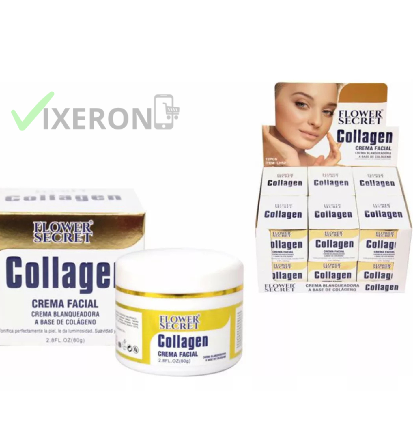 Crema Facial Colágeno Blanqueadora