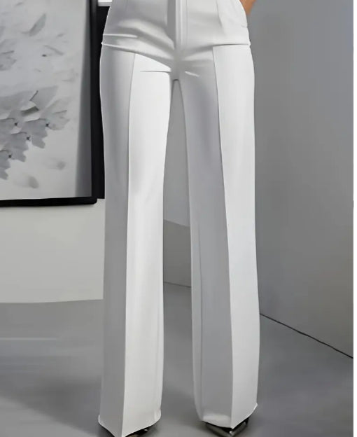Pantalon minimaliste femme en polyester - vue arrière