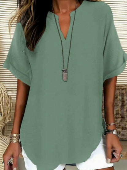 Chemise femme ample manches chauve-souris - look d'été