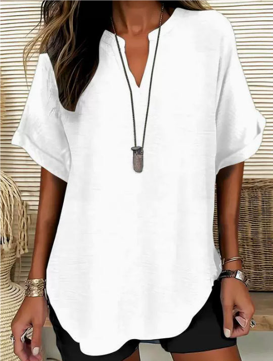 Chemise femme ample manches chauve-souris - silhouette