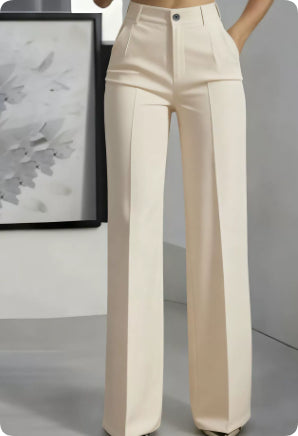 Pantalon minimaliste femme en polyester - look complet