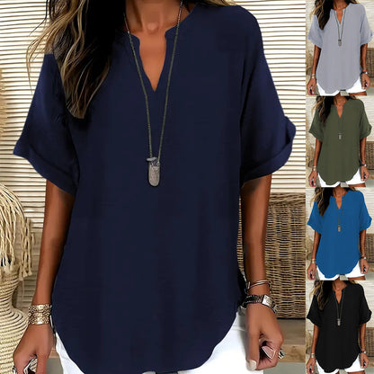 Chemise femme ample manches chauve-souris - vue de face