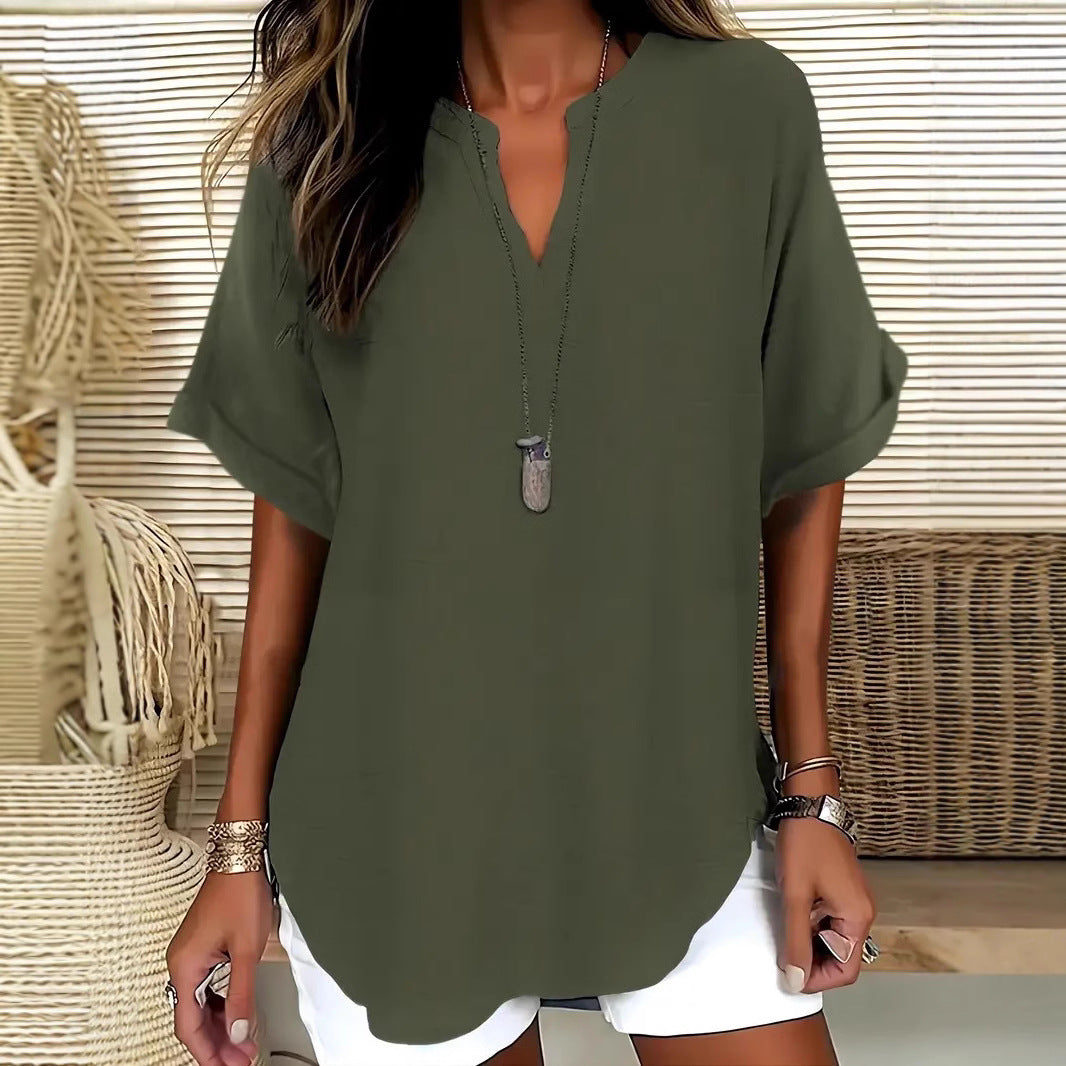 Chemise femme ample manches chauve-souris - vue arrière