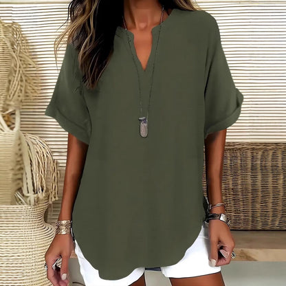 Chemise femme ample manches chauve-souris - vue arrière